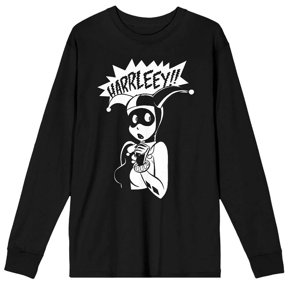 Men's Harley Quinn Black and White Tee,  Product Image