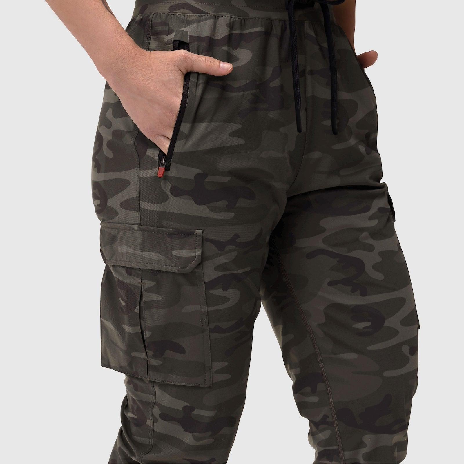 W032. Tetra-Lite® Cargo High Rib Jogger - Dark Camo Product Image