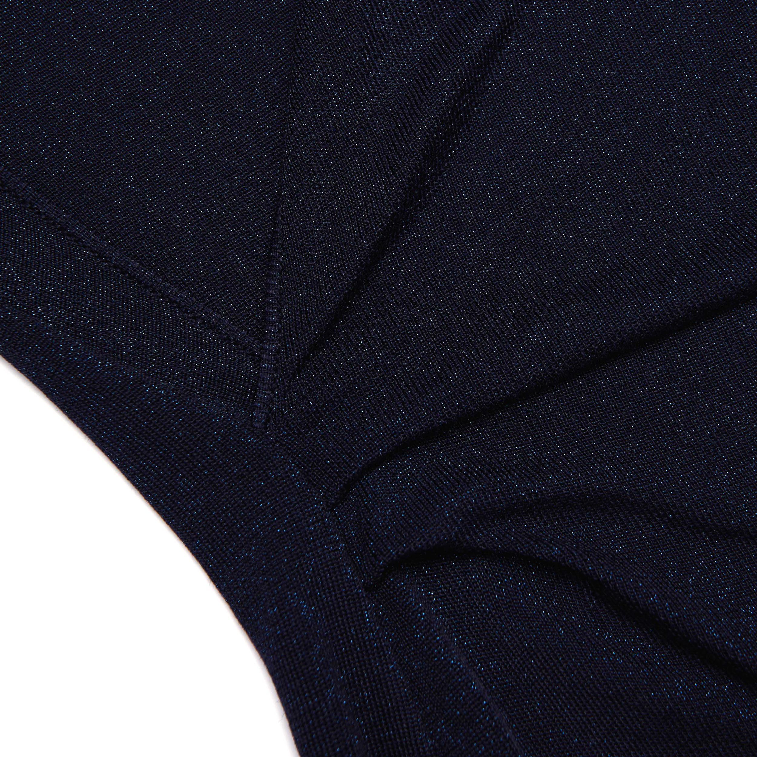 Navy Viscose Knit Mini Dress Product Image