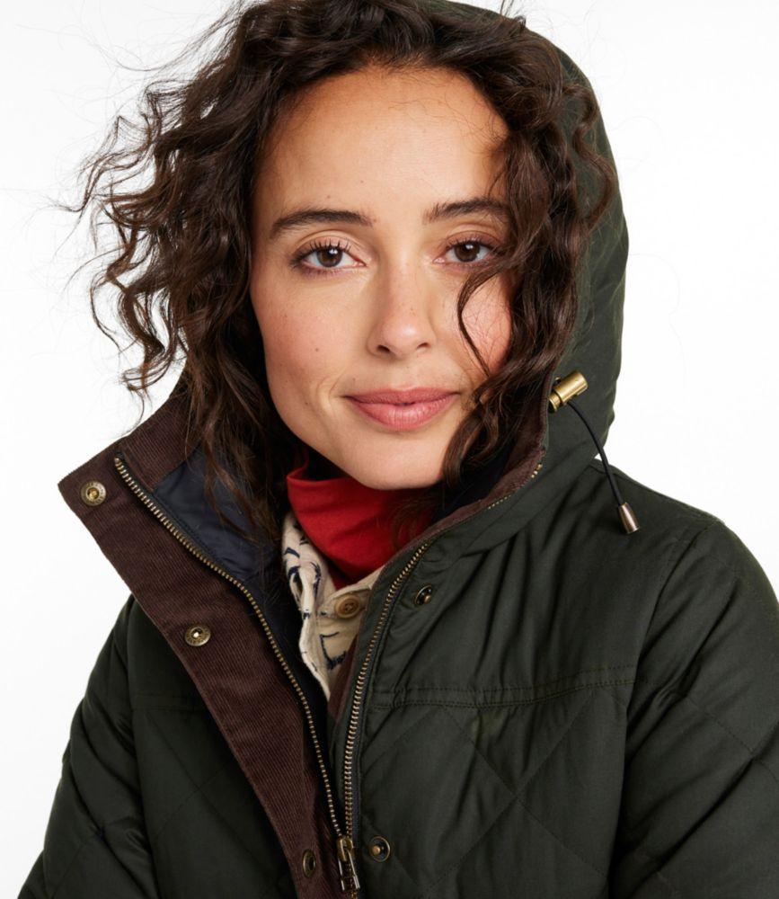 Women's Upcountry Waxed Down Hooded Coat Product Image