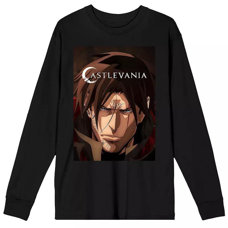 Mens Castlevania Title Logo Long Sleeve Graphic Tee Product Image