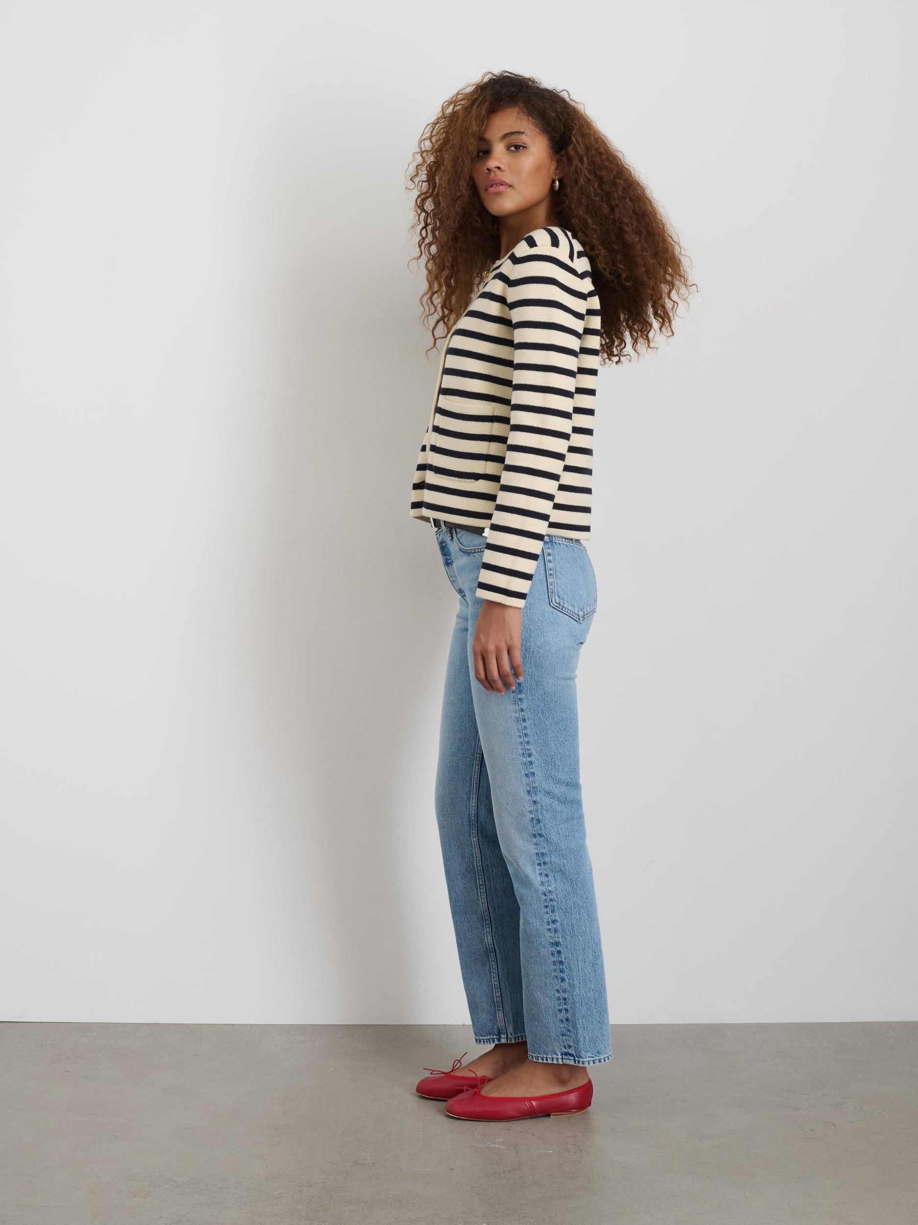 Paris Sweater Jacket in Stripe Product Image