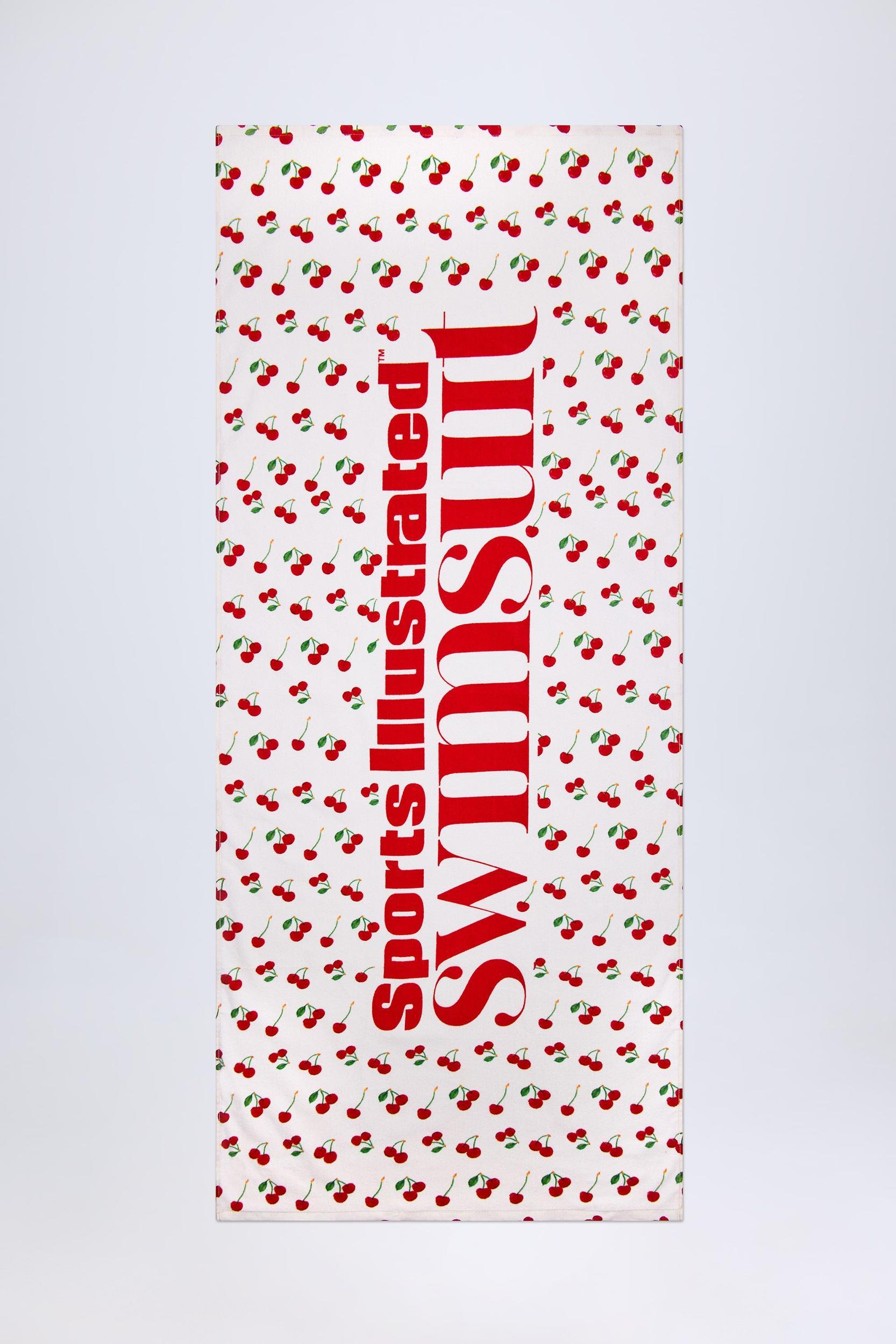 Logo Beach Towel in Cherry Print Product Image