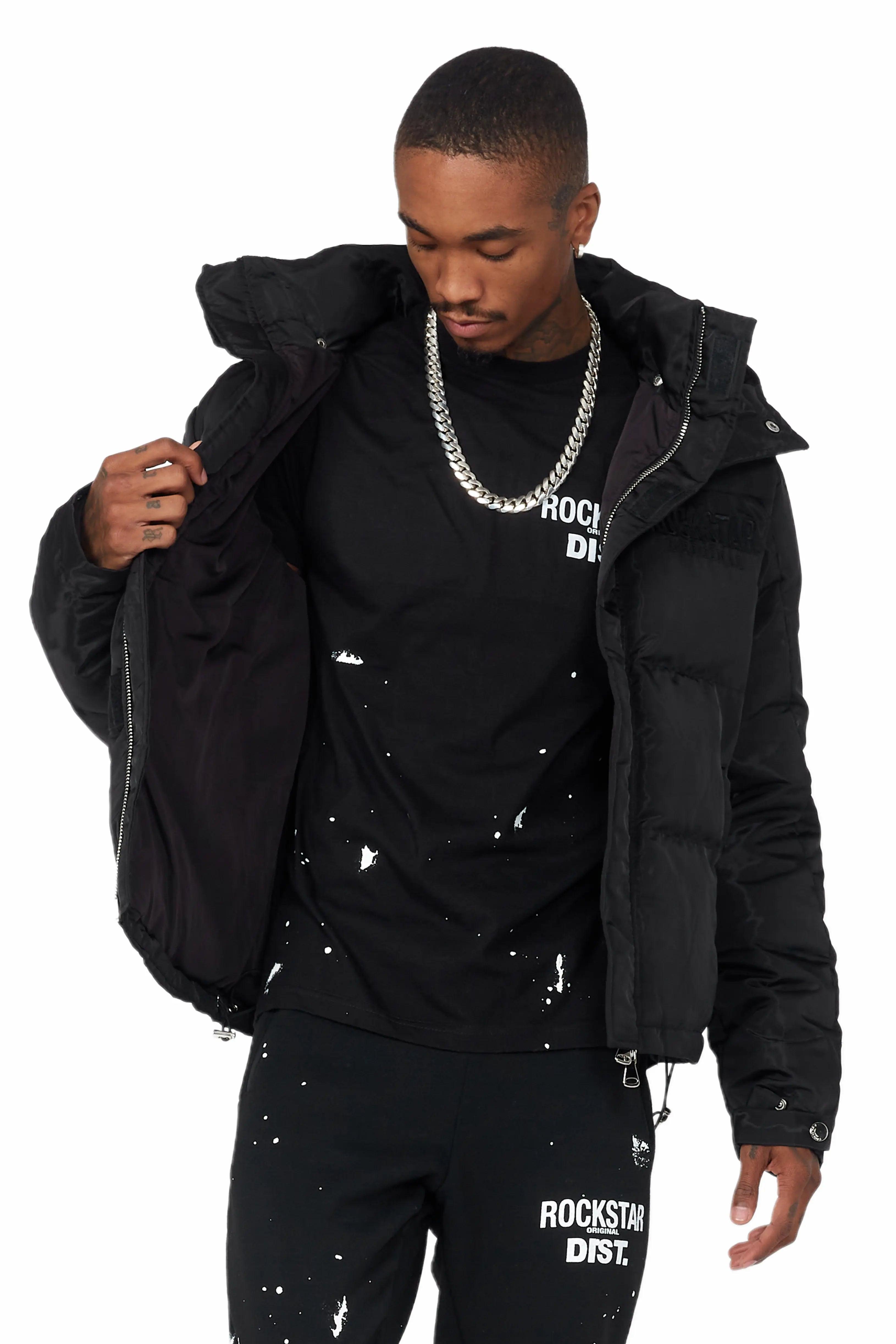 Brynn Black Puffer Jacket Male Product Image