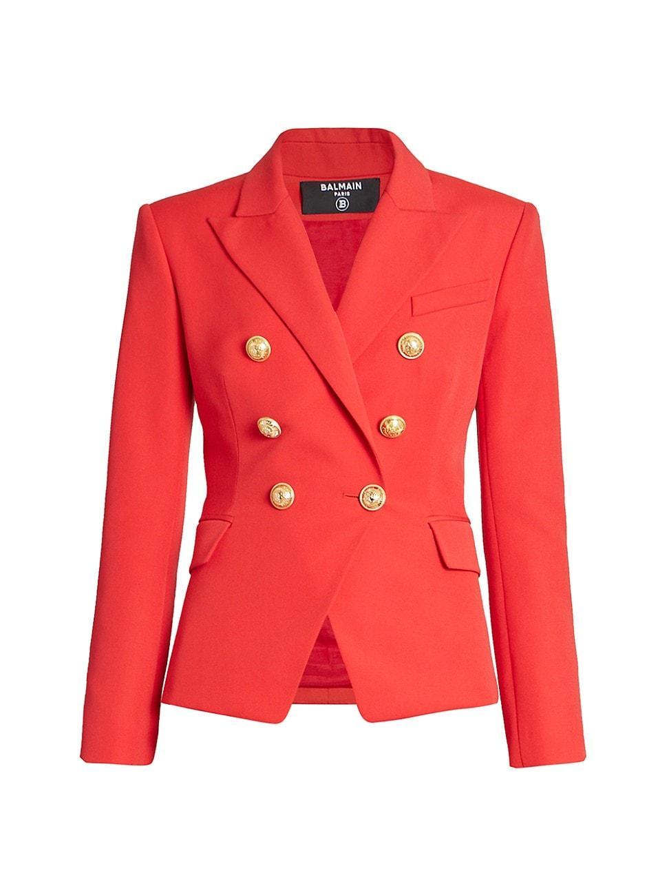 Classic Wool Blazer with Button Detail Product Image