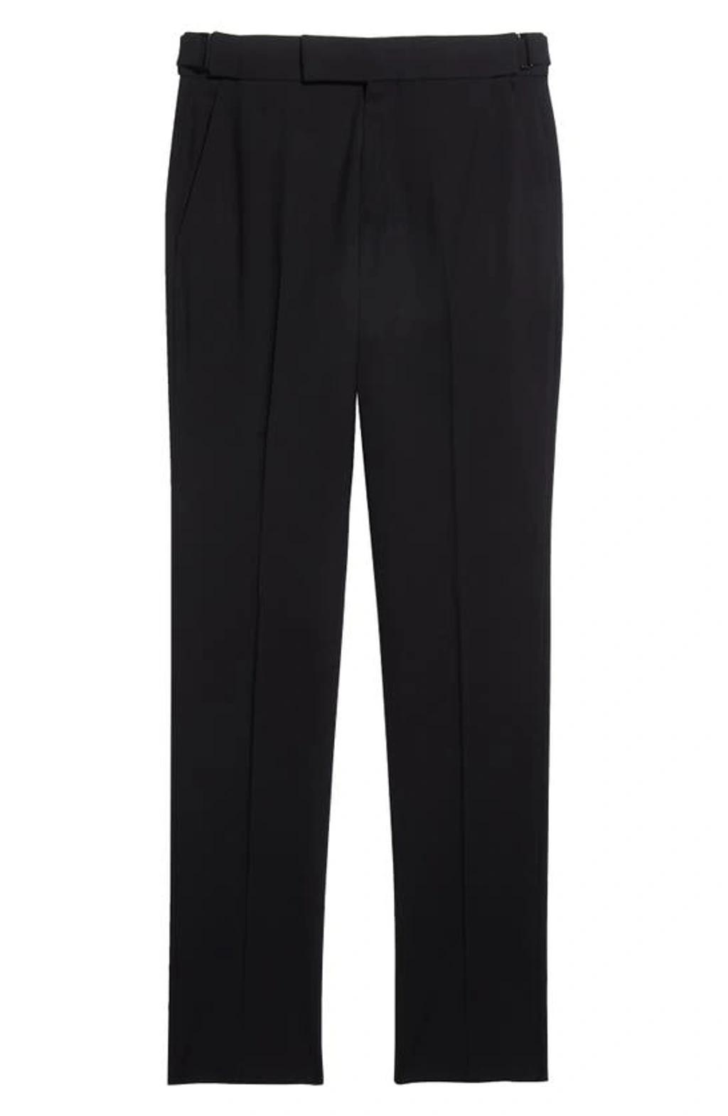 TOM FORD Atticus Wool Bistretch Plain Weave Trousers In Black Product Image