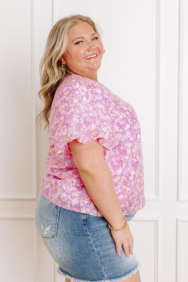 Hawaiian Paradise Floral Top Curves Product Image