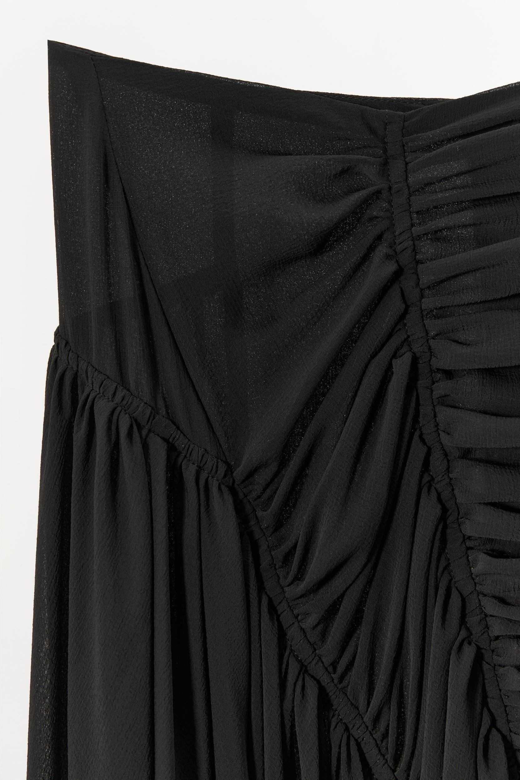 DRAPED GEORGETTE MIDI SKIRT Product Image