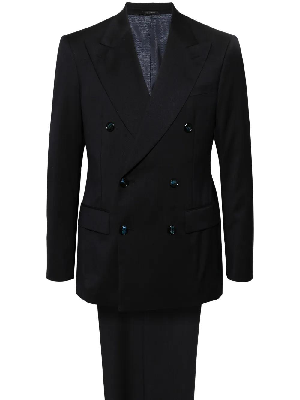 peak-lapel double-breasted suit Product Image