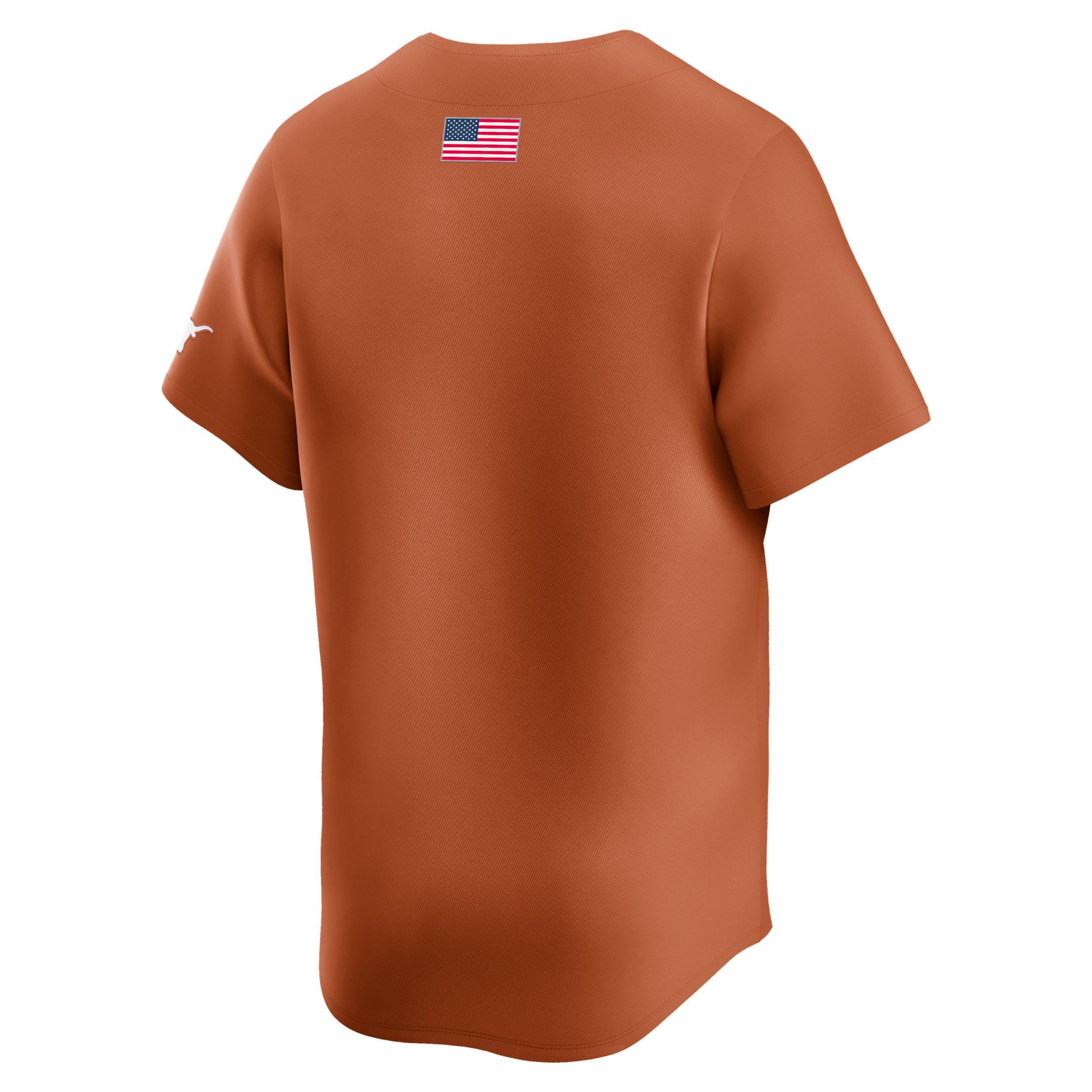 Texas Longhorns Nike Men's College Limited Baseball Jersey Product Image