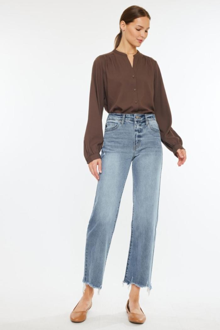 Slim Wide Leg Jeans Product Image