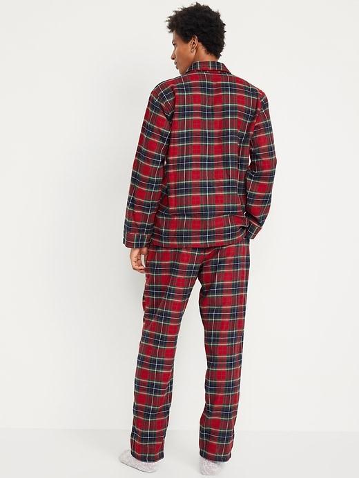 Printed Flannel Pajama Set for Men Product Image