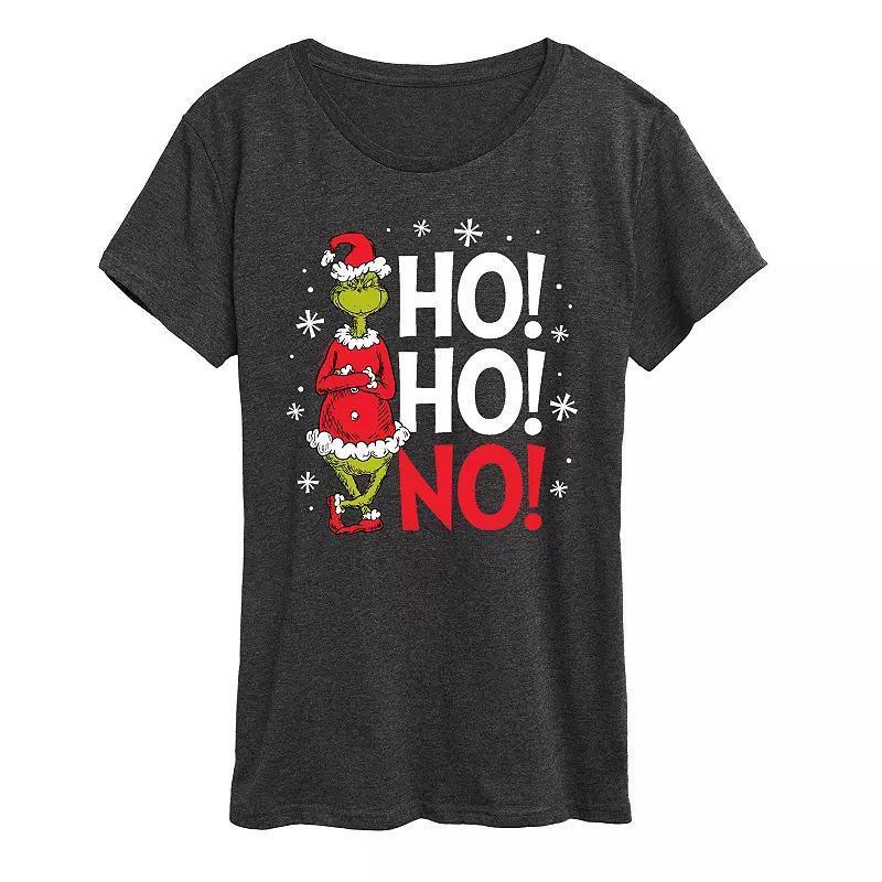 Womens Dr. Seuss Grinch Ho Ho No Graphic Tee Product Image