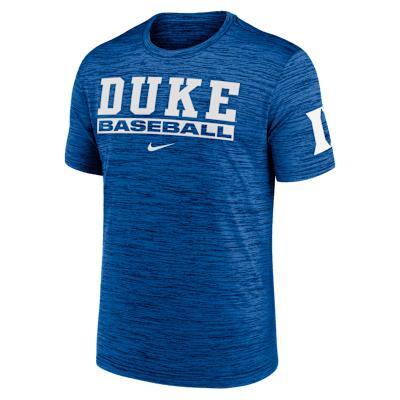 Duke Blue Devils Velocity Baseball Wordmark Stack Men's Nike Dri-FIT College T-Shirt Product Image