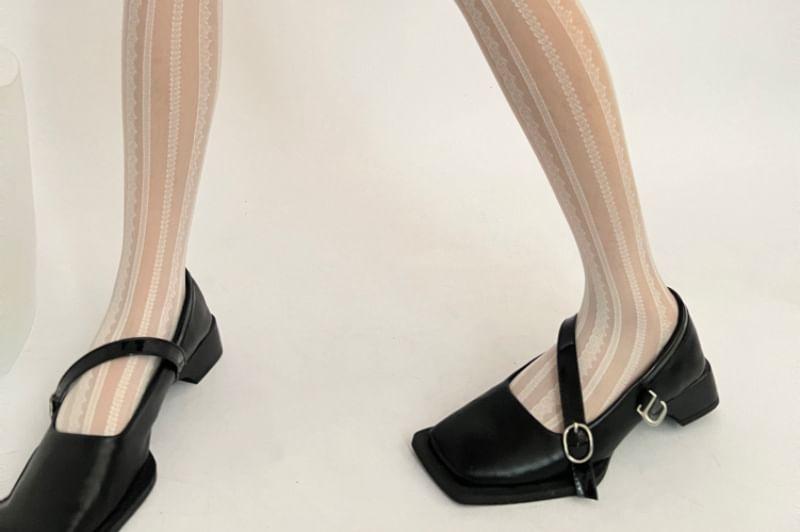 Patterned Sheer Tights Product Image