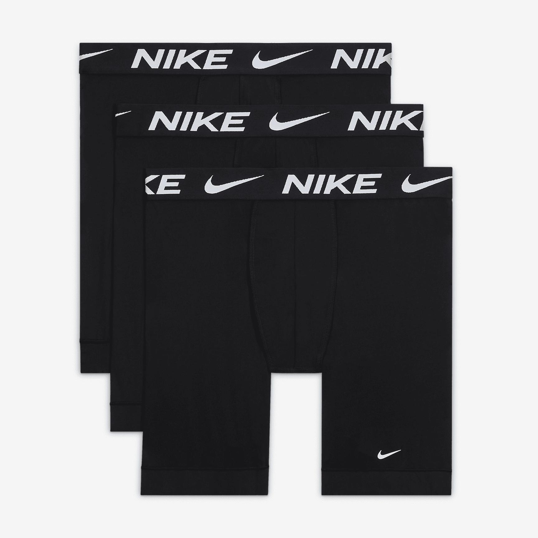 Nike Mens Dri-FIT Essential Micro Long Boxer Briefs (3-Pack) | KE1158-001 Product Image