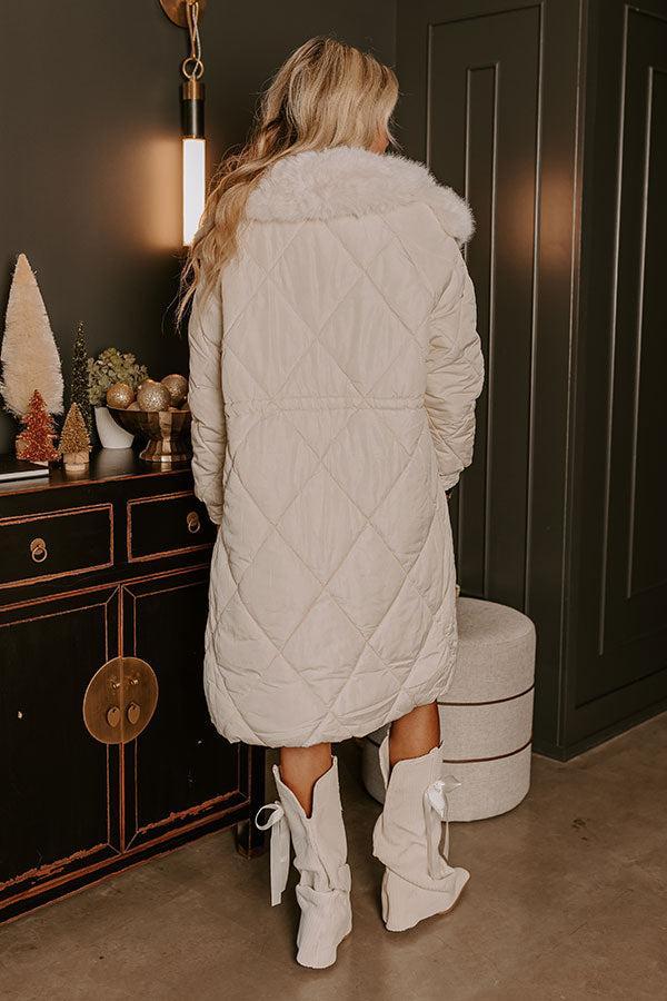 Aspen Mornings Puffer Coat in Ivory Product Image