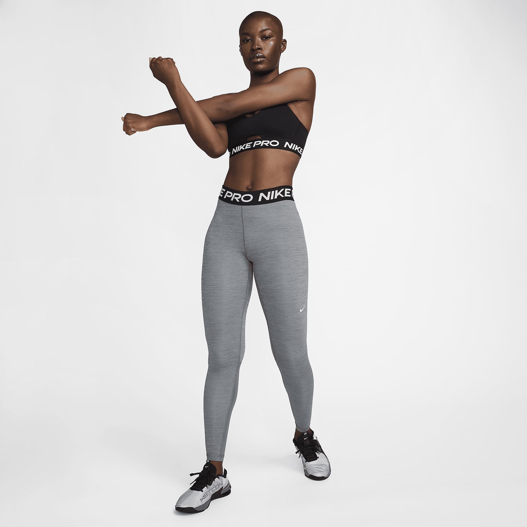 Womens Nike Pro Mid-Rise Mesh-Paneled Leggings | CZ9779-084 Product Image