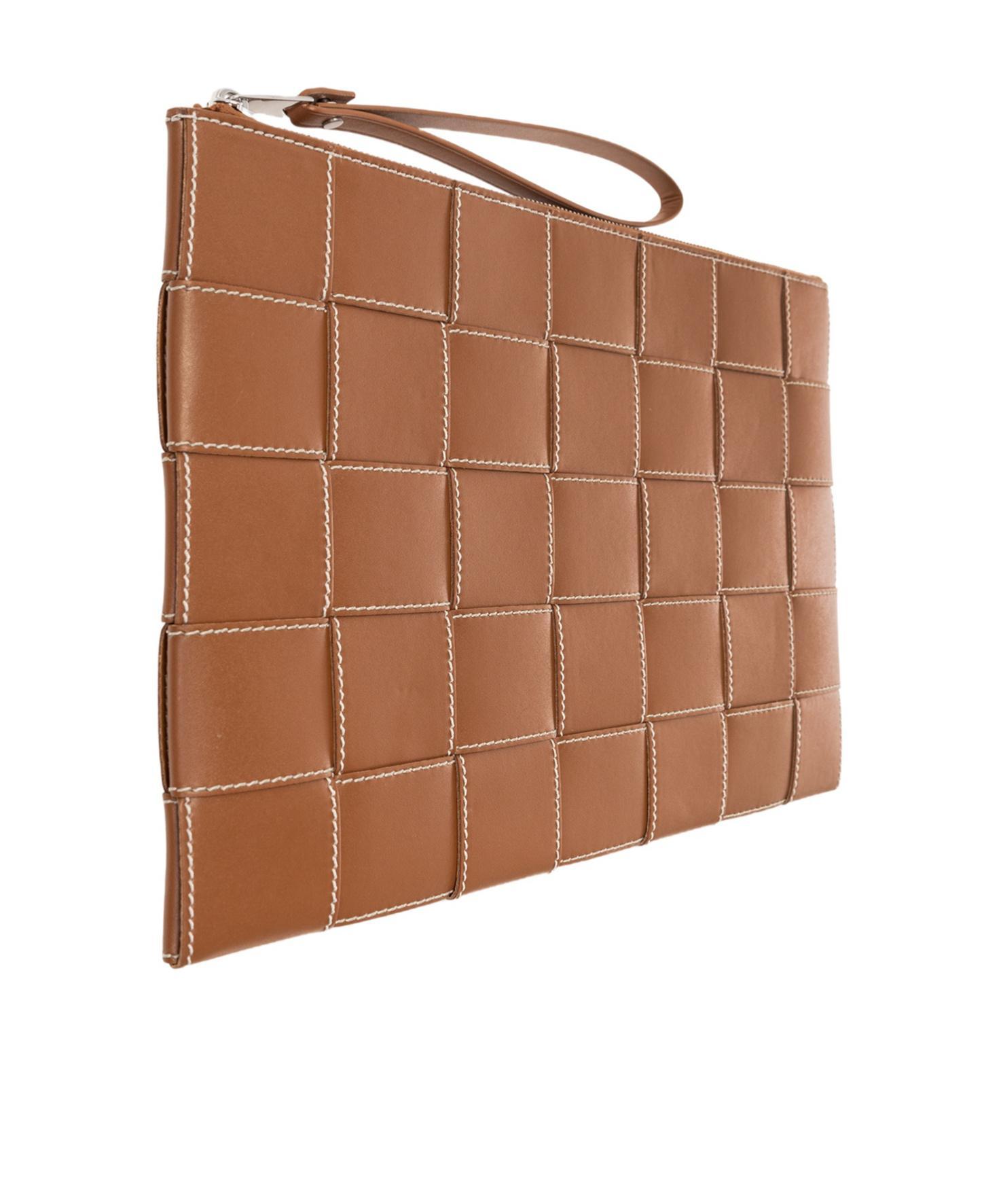 BOTTEGA VENETA Large Cassette Pouch In Brown Product Image