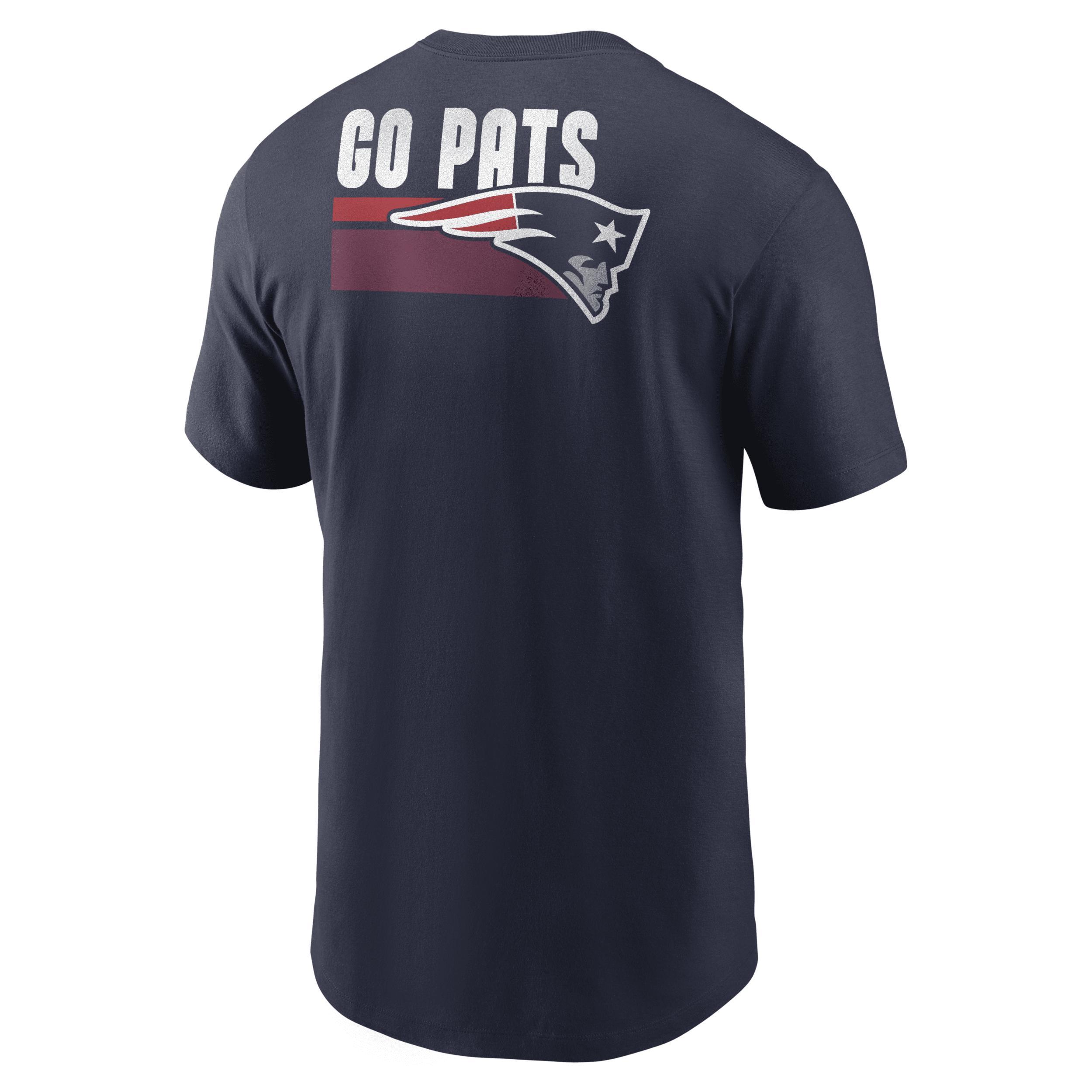 Men's Nike Navy New England Patriots Blitz Essential T-Shirt, Size: Medium, Blue Product Image