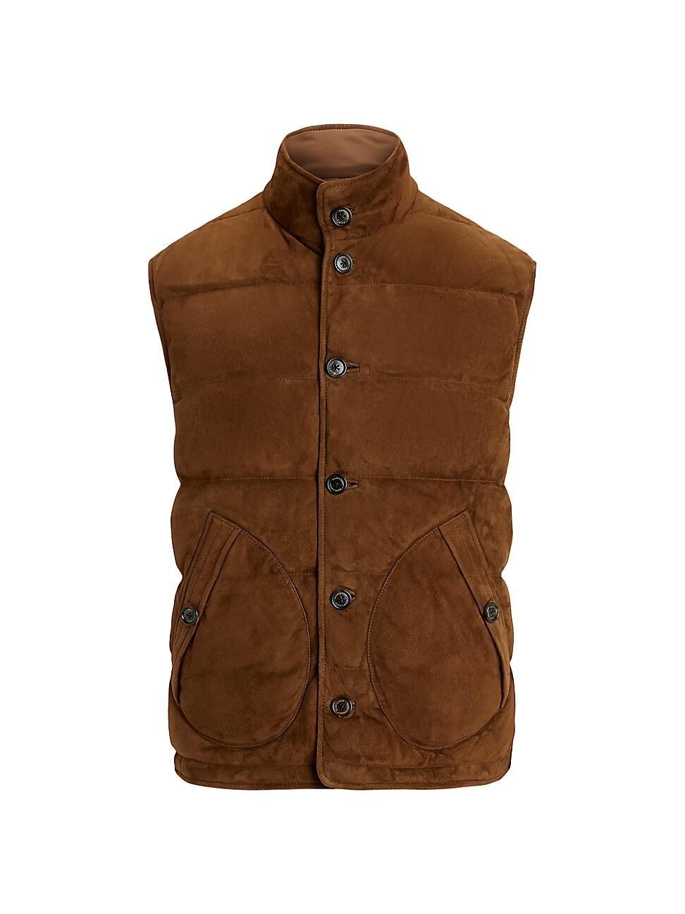 Mens Mardell Reversible Suede Down Vest Product Image