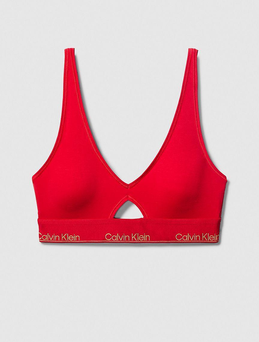 Icon Cotton Modal Lightly Lined Triangle Bralette Product Image