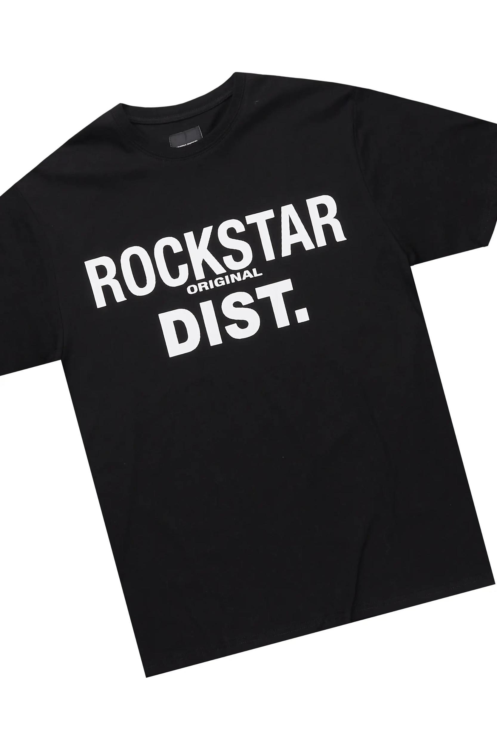 Antoon Black T-Shirt/Stacked Flare Track Set Male Product Image