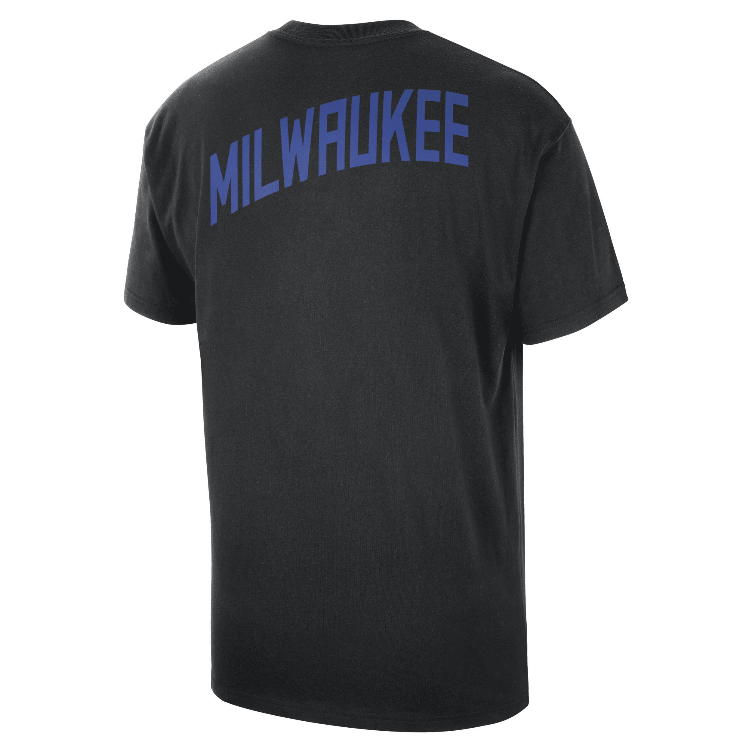 Milwaukee Bucks 2023/24 City Edition Nike Mens NBA Courtside Max90 T-Shirt Product Image