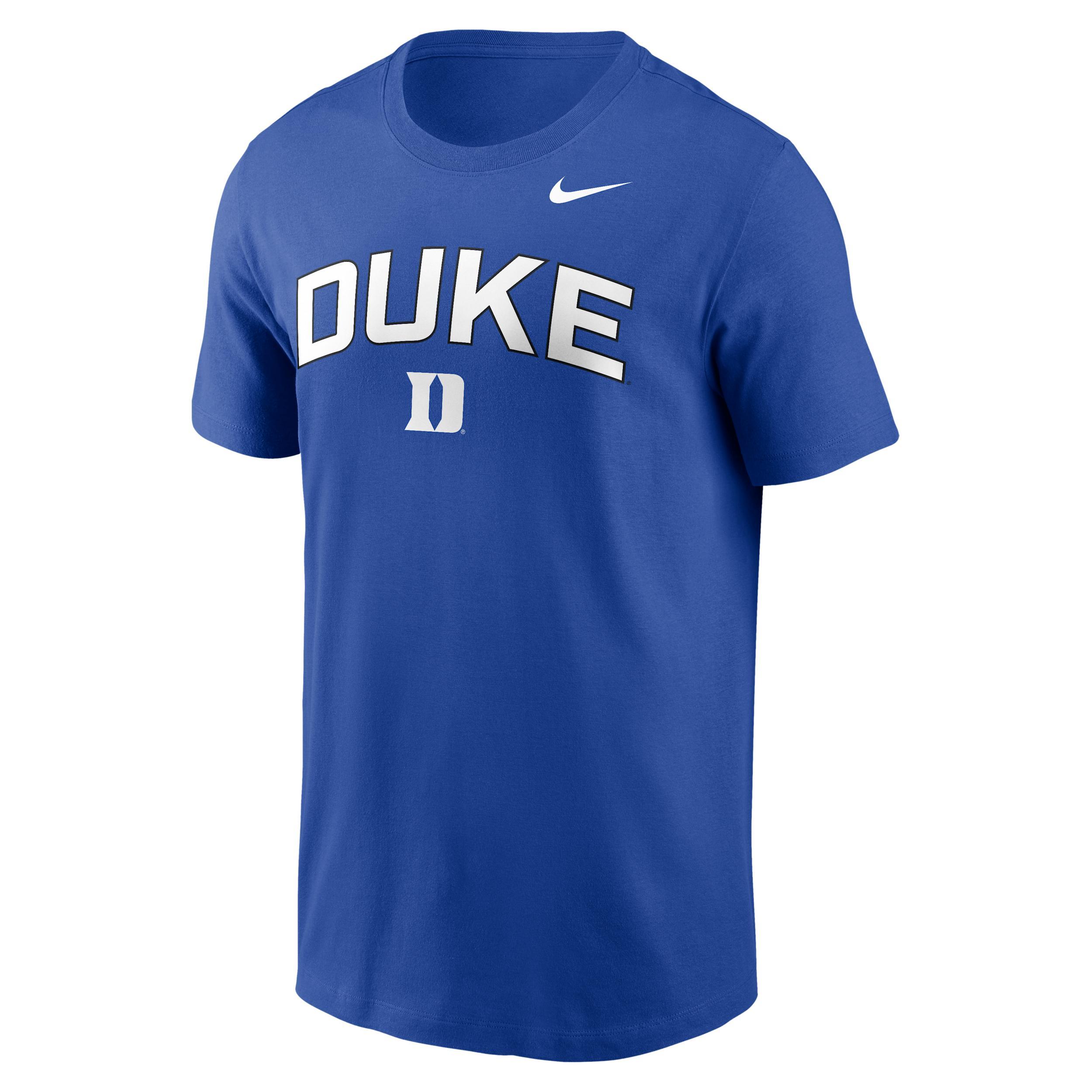 Duke Primetime Arch Stack Nike Mens College T-Shirt | N1994EVDU-9LV Product Image