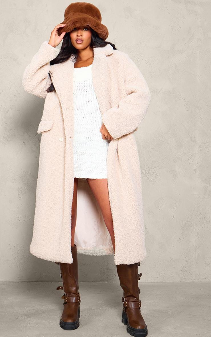 Tall Stone Longline Borg Coat Product Image