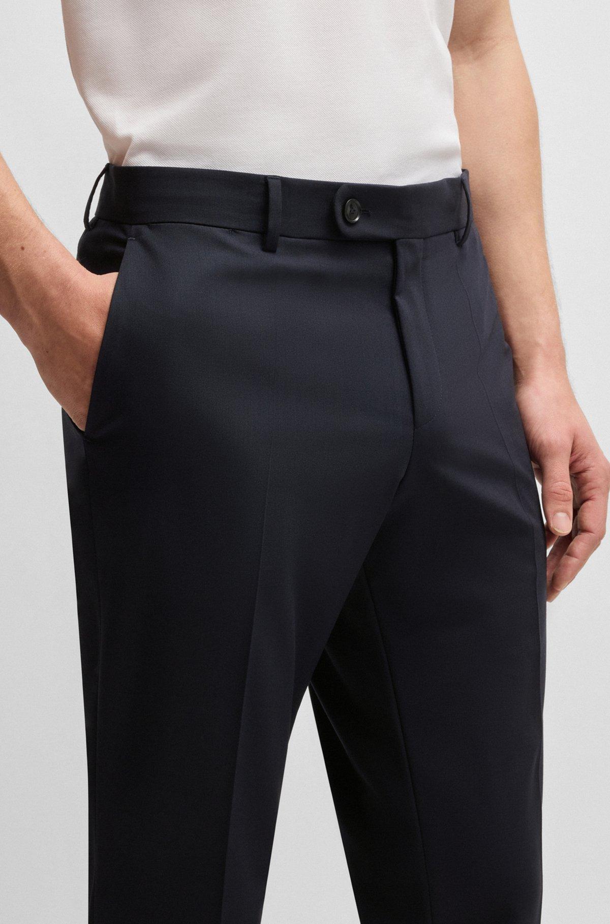 Formal trousers in washable super-flex fabric Product Image