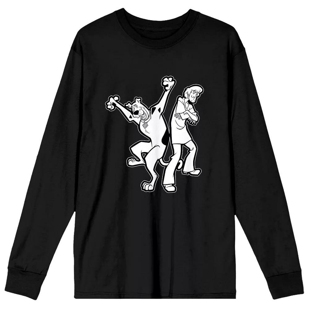 Men's Scooby Doo and Shaggy Long Sleeve Tee, Size: XL, White Product Image