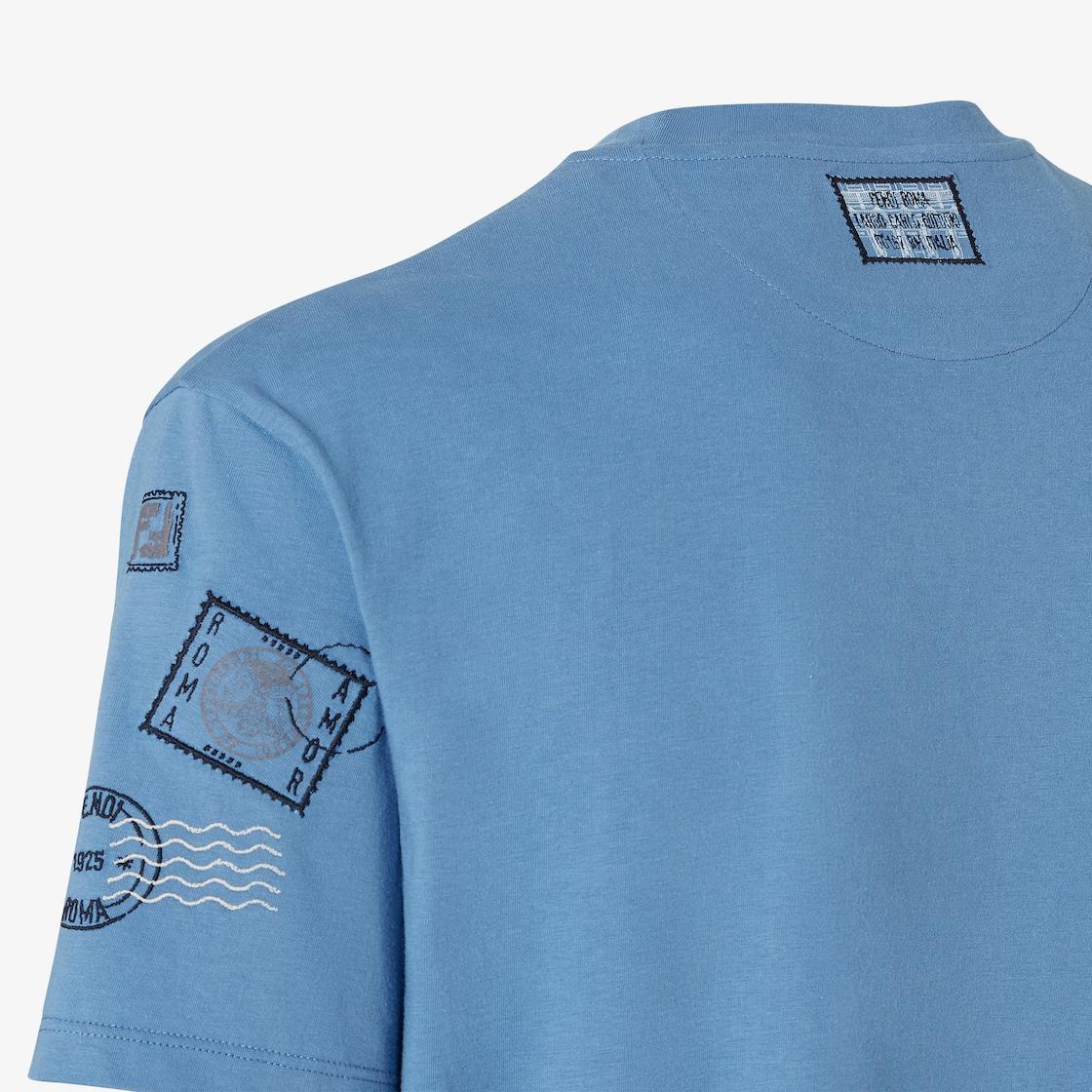 T-ShirtLight blue cotton T-shirt Product Image