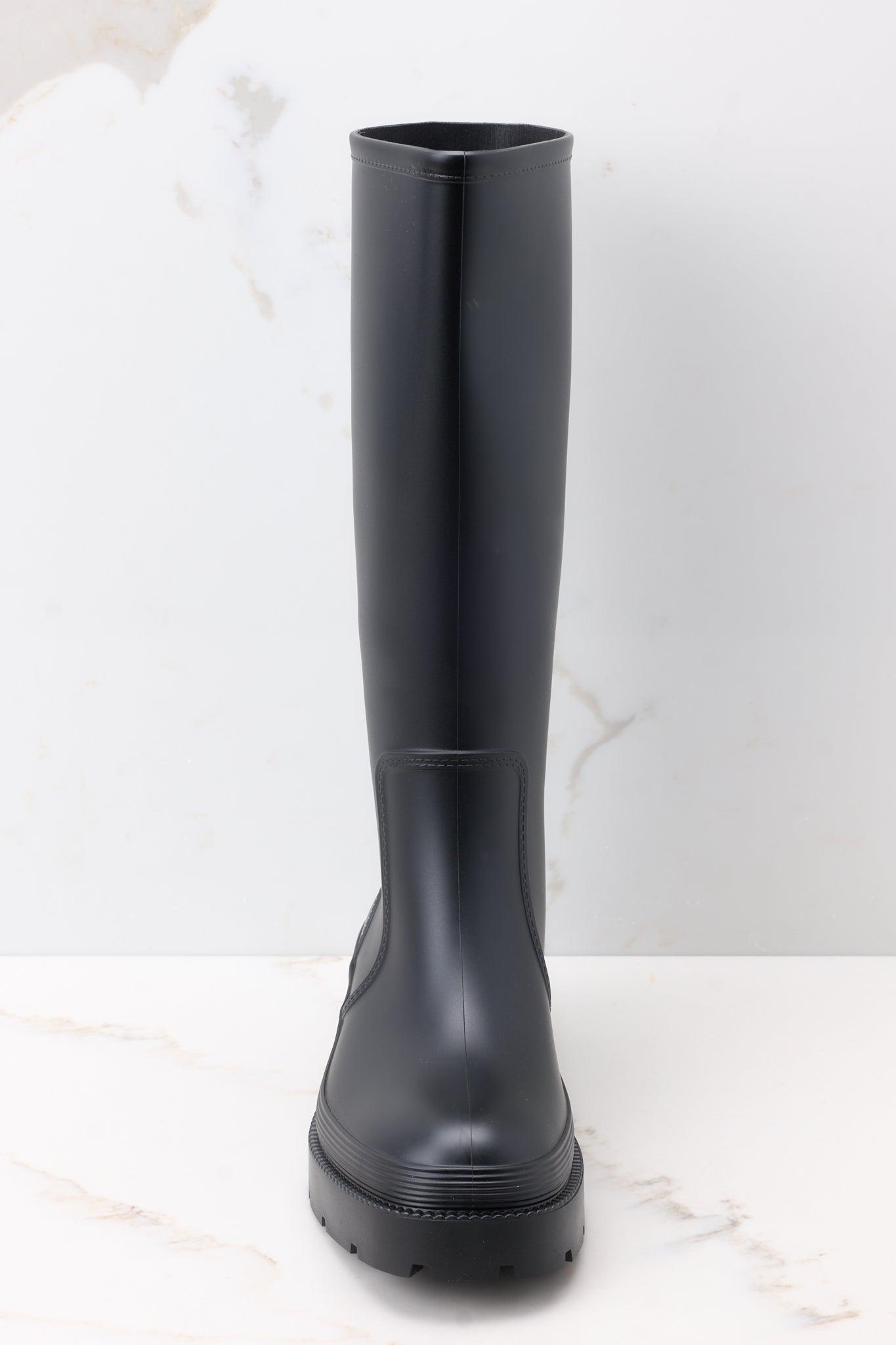 Rainy Day Black Boots Product Image