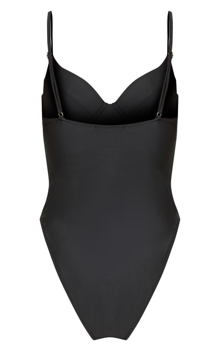Black Basic Cupped Swimsuit Product Image