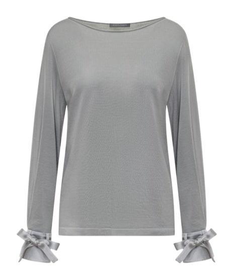 ALBERTA FERRETTI Merino Wool Sweater In Grey Product Image