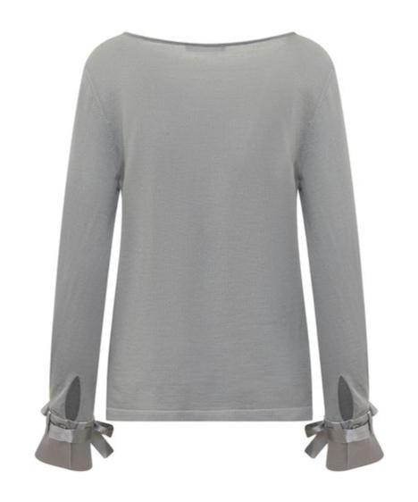 ALBERTA FERRETTI Merino Wool Sweater In Grey Product Image