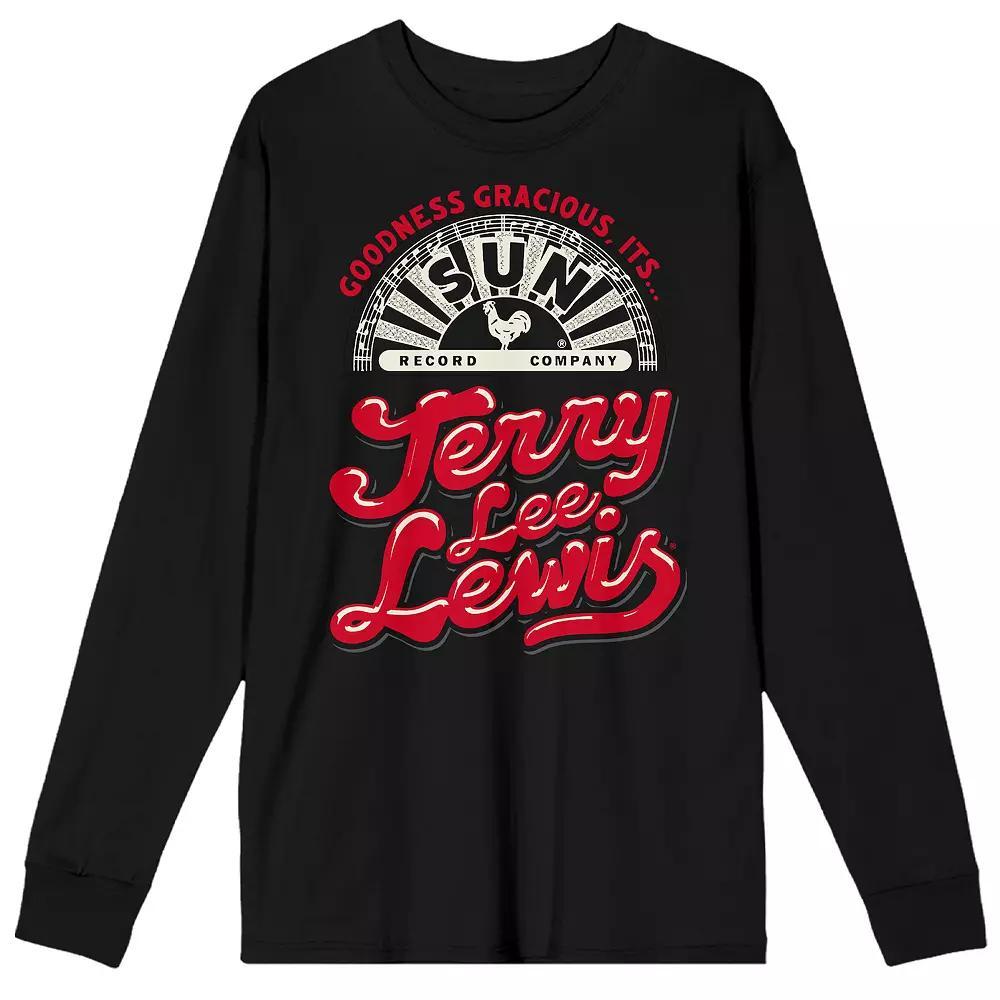 Men's Sun Records Goodness Gracious It's Jerry Lee Lewis Long Sleeve Tee,  Product Image