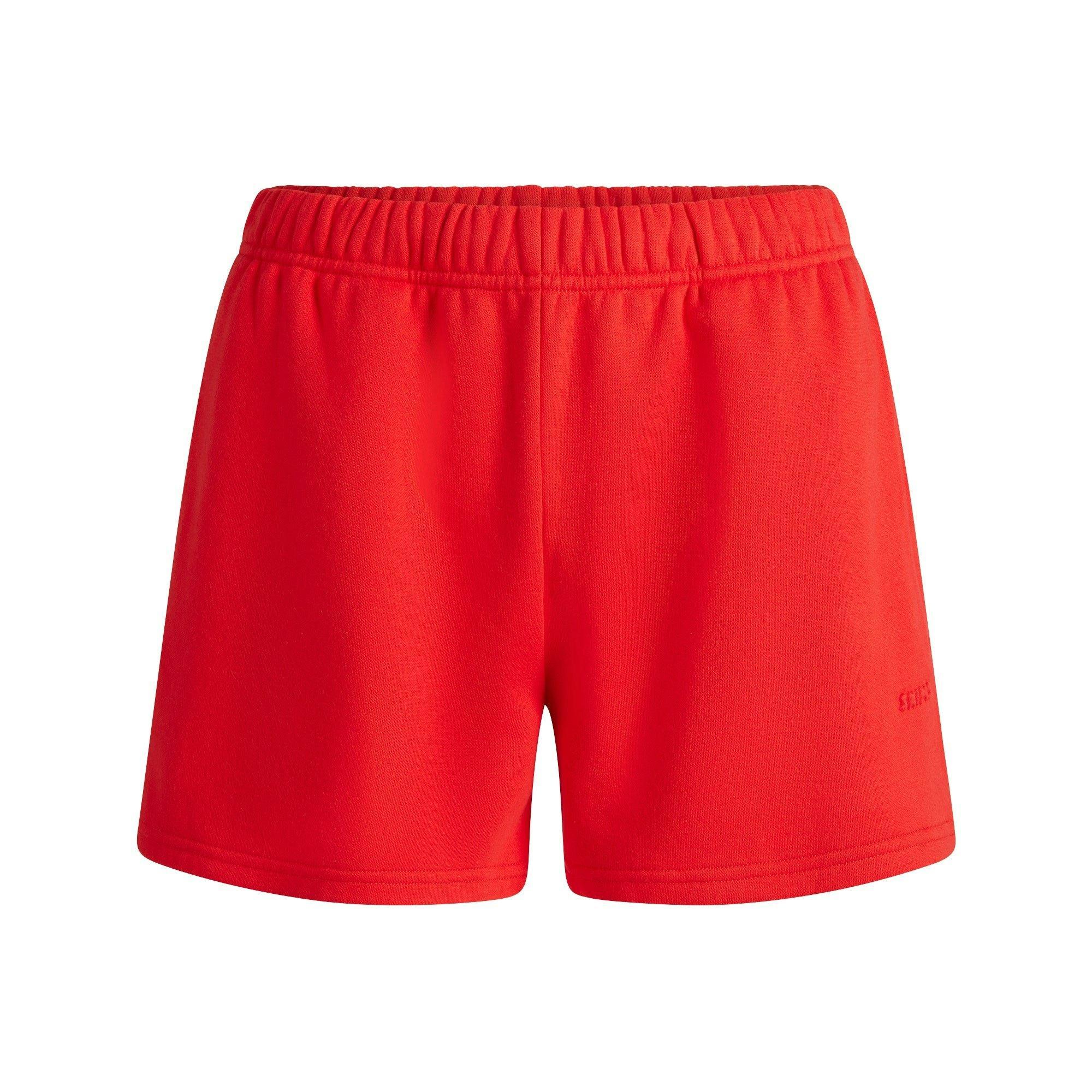 COTTON FLEECE CLASSIC SHORT | RUBY Product Image