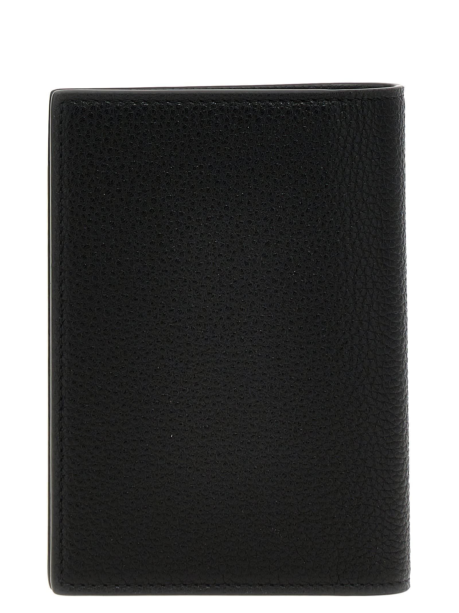 TOM FORD Logo Passport Holder In Black Product Image