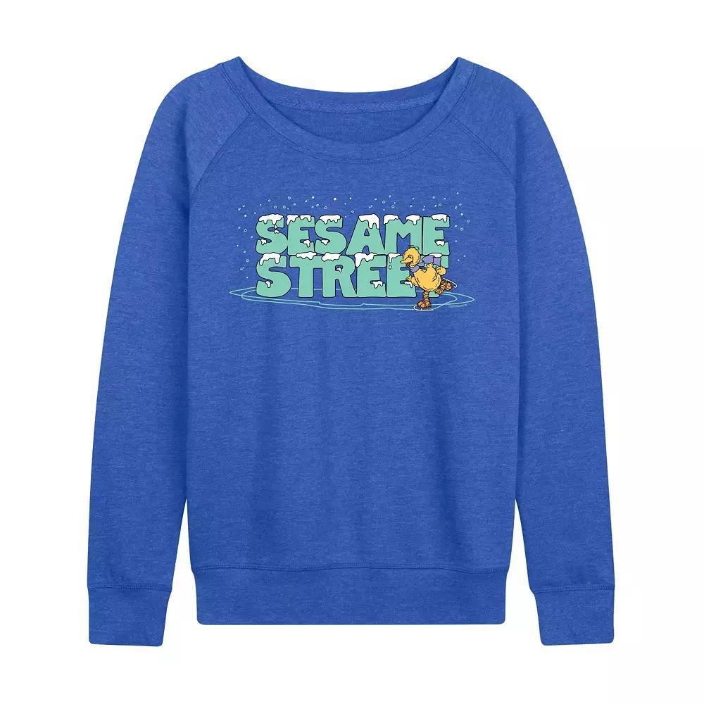 DIsney's Winnie The Pooh Women's Merry Christmas French Terry Long Sleeve Tee,  Product Image