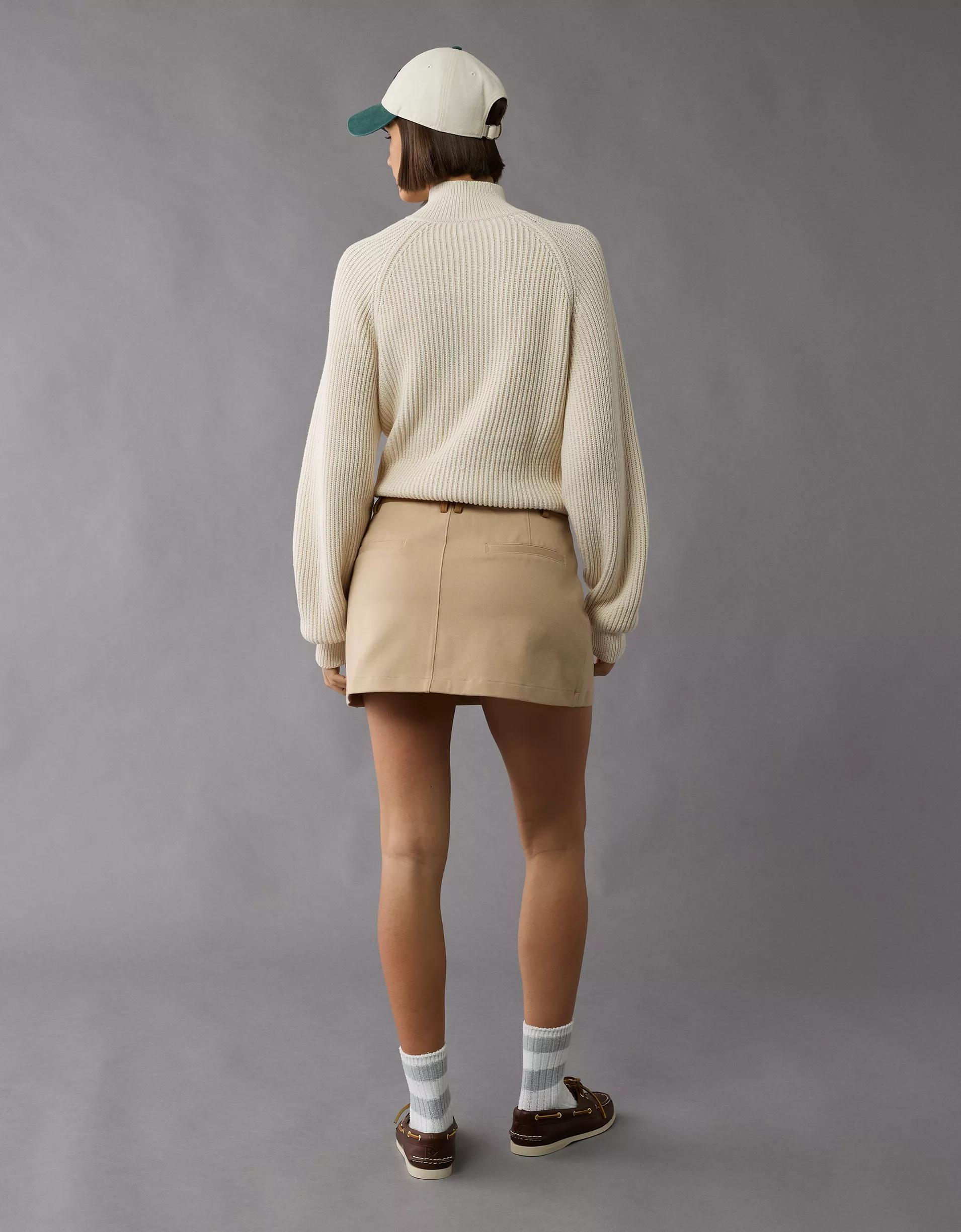 AE Stretch High-Waisted A-Line Mini Skort Product Image