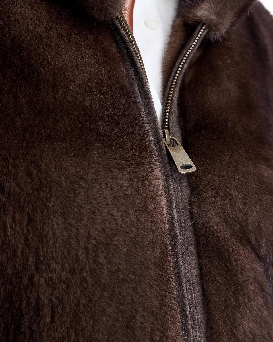 Hooded Mink Jacket Product Image