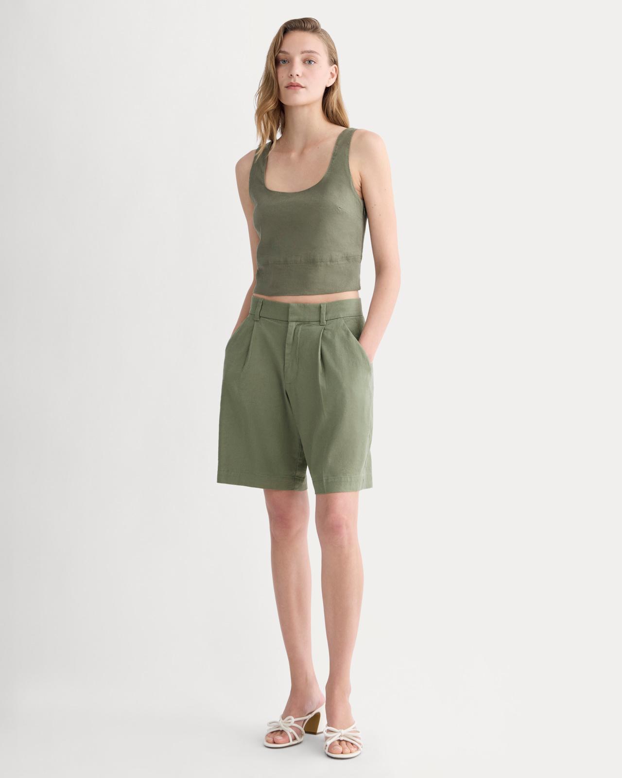 Womens Square Tank in Stretch Linen by Everlane Product Image