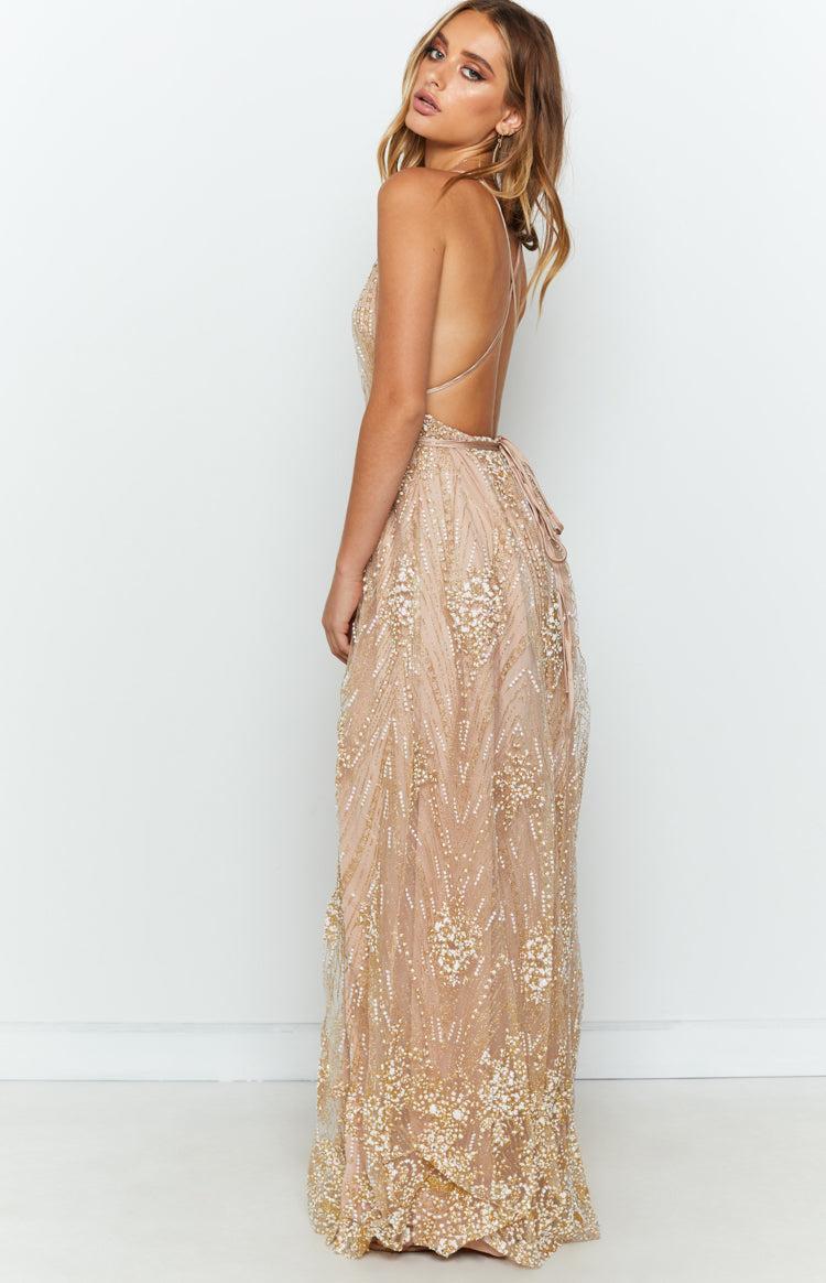 Madeline Formal Dress Rose Gold Product Image