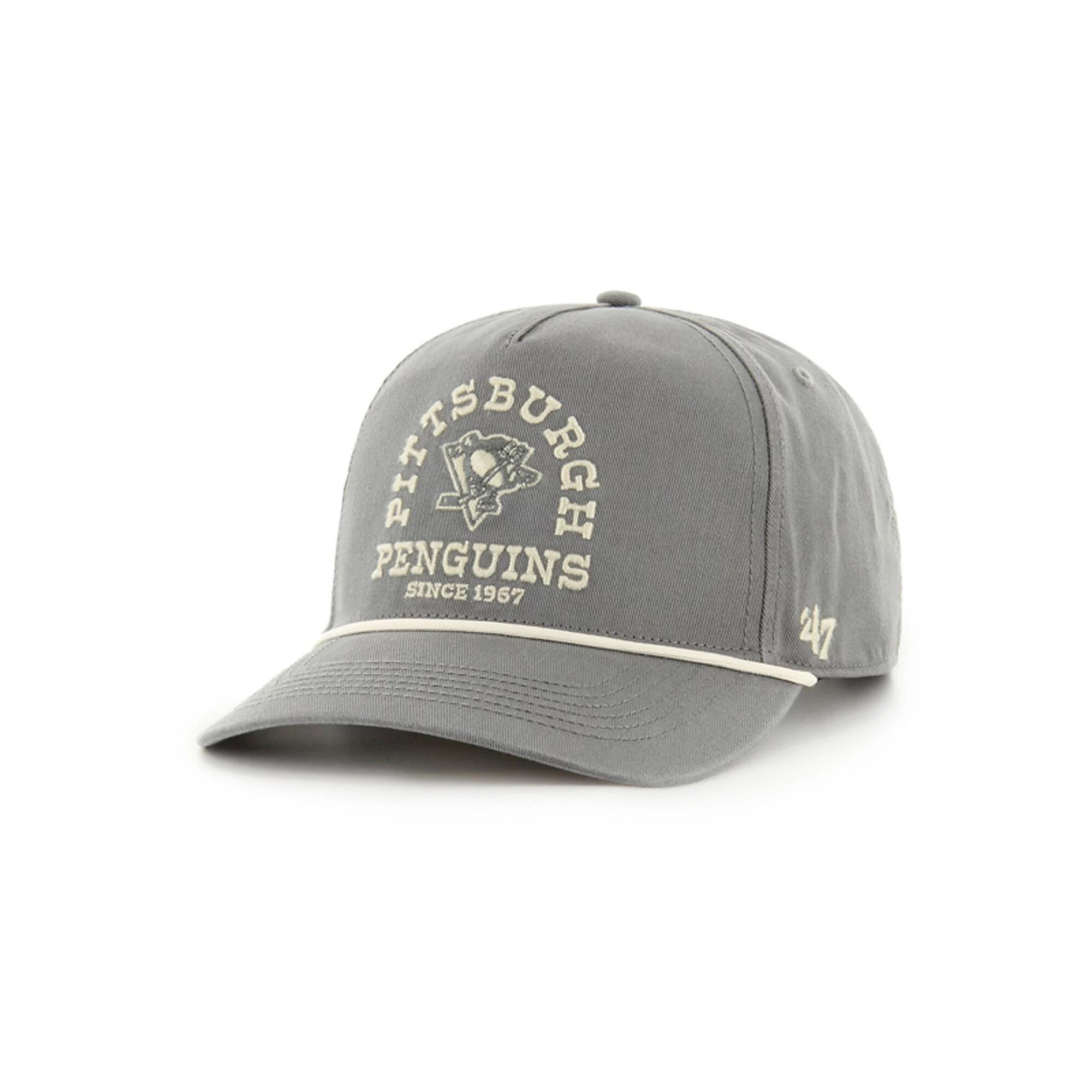 Men's '47 Charcoal Pittsburgh Penguins Canyon Ranchero Hitch Adjustable Hat Product Image