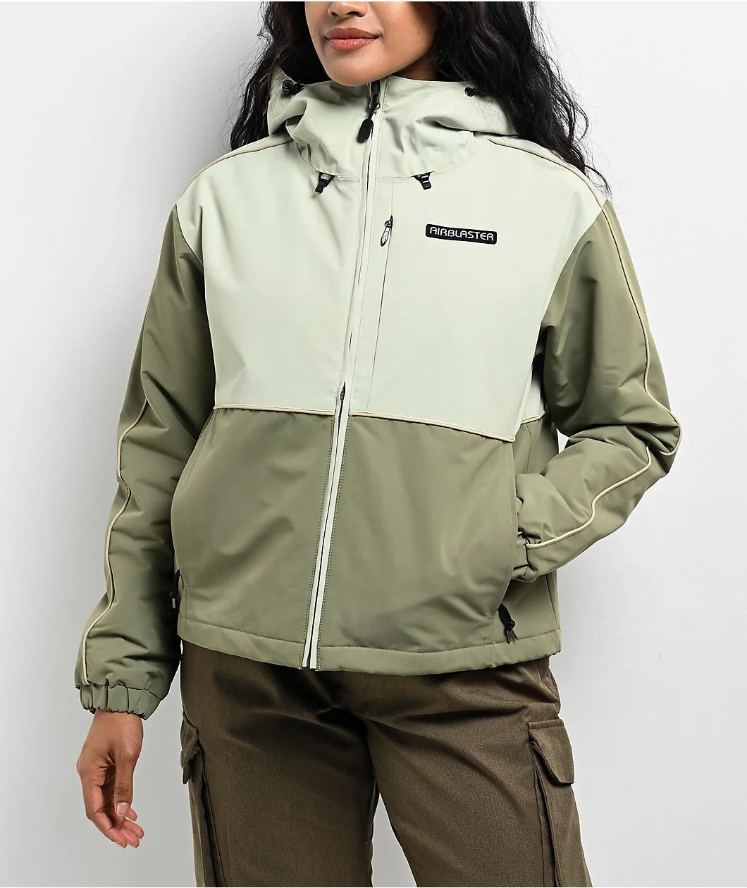 Airblaster Lady Revert Matcha 10K Snowboard Jacket Product Image