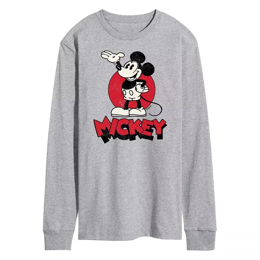 Disney's Mickey Mouse Men's Heritage Long Sleeve Graphic Tee,  Product Image