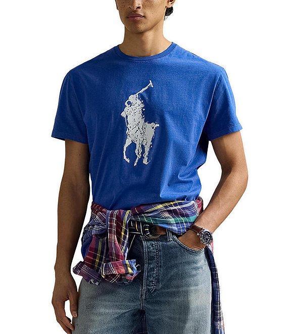Polo Ralph Lauren Short Sleeve Classic Fit Big Pony Graphic Jersey T-Shirt Product Image