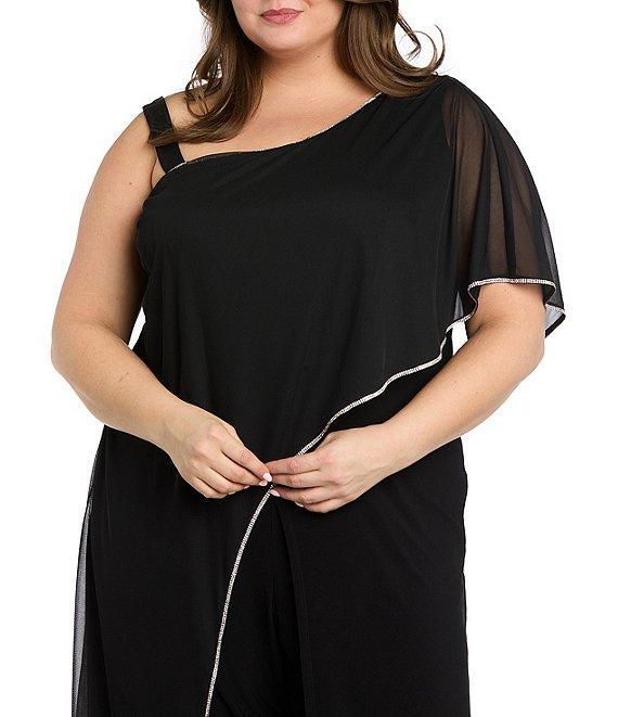 R & M Richards Plus Size Matte Jersey Jumpsuit Product Image